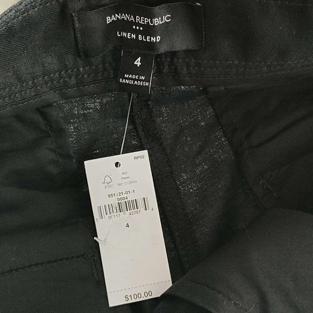New Banana Republic Linen Wide-Leg Pants Size 4